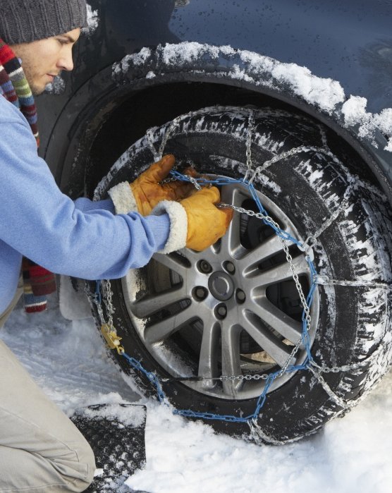 αλυσίδες χιονιού τοποθέτηση FI
